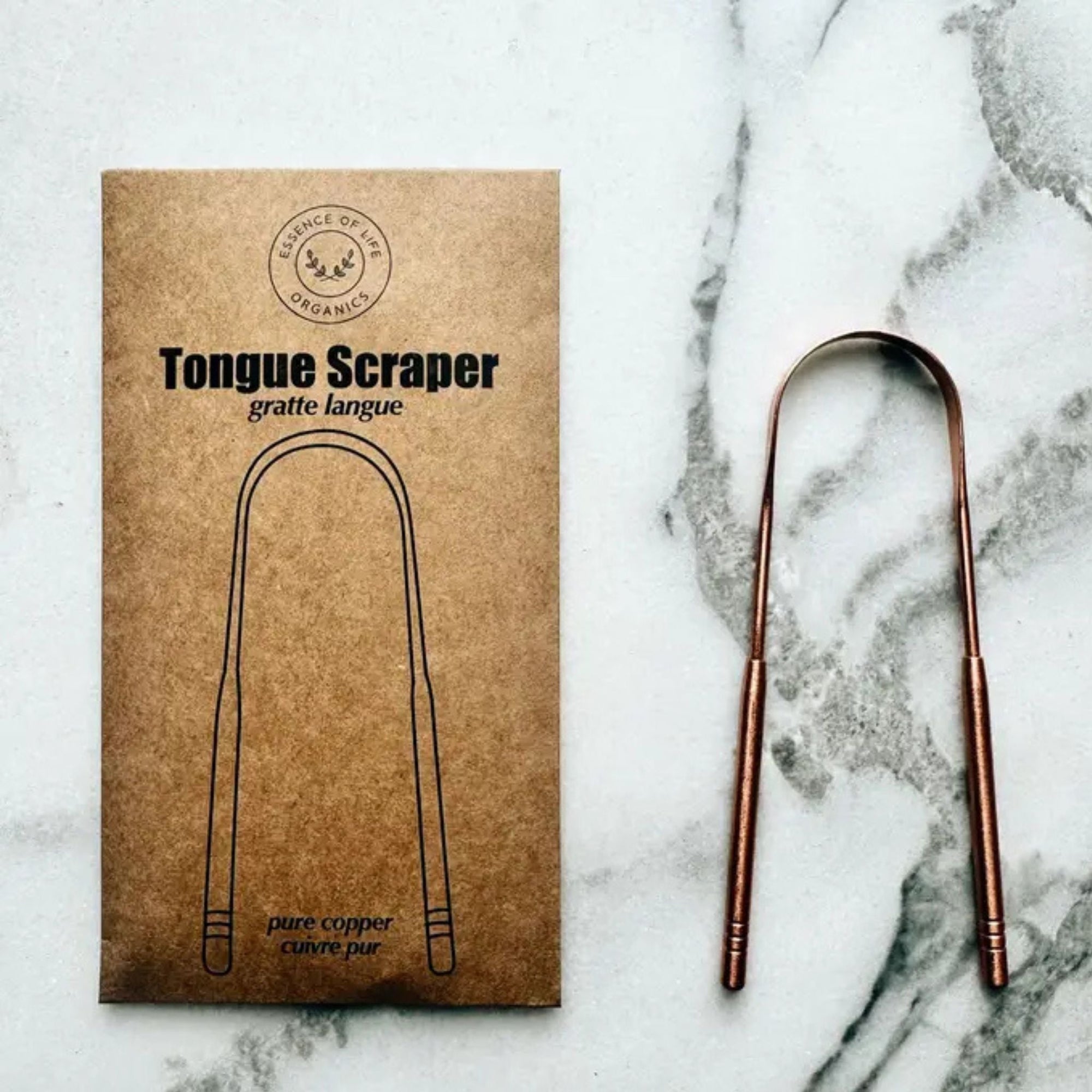 Essence Of Life Organics - Copper Tongue Scraper - ORESTA clean beauty simplified
