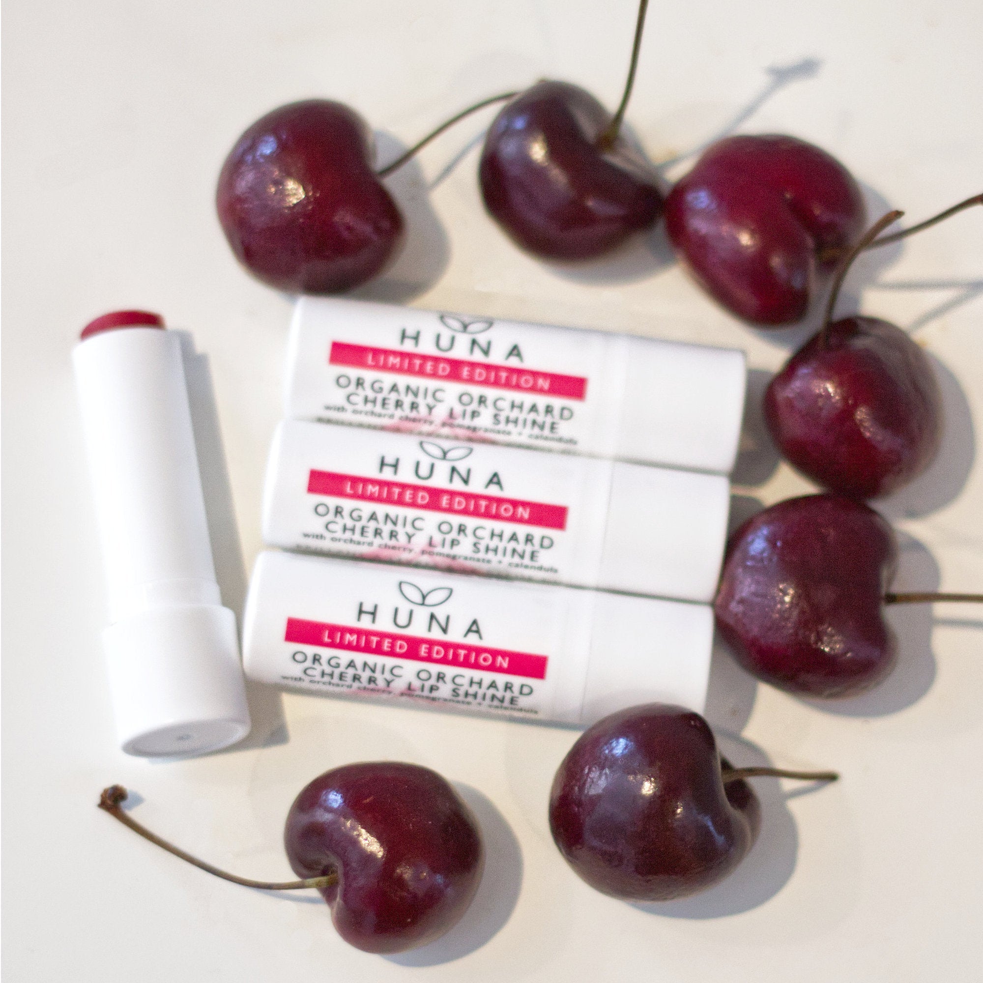 HUNA - Huna Limited Edition Organic Orchard Cherry Lip Shine - ORESTA mindful beauty