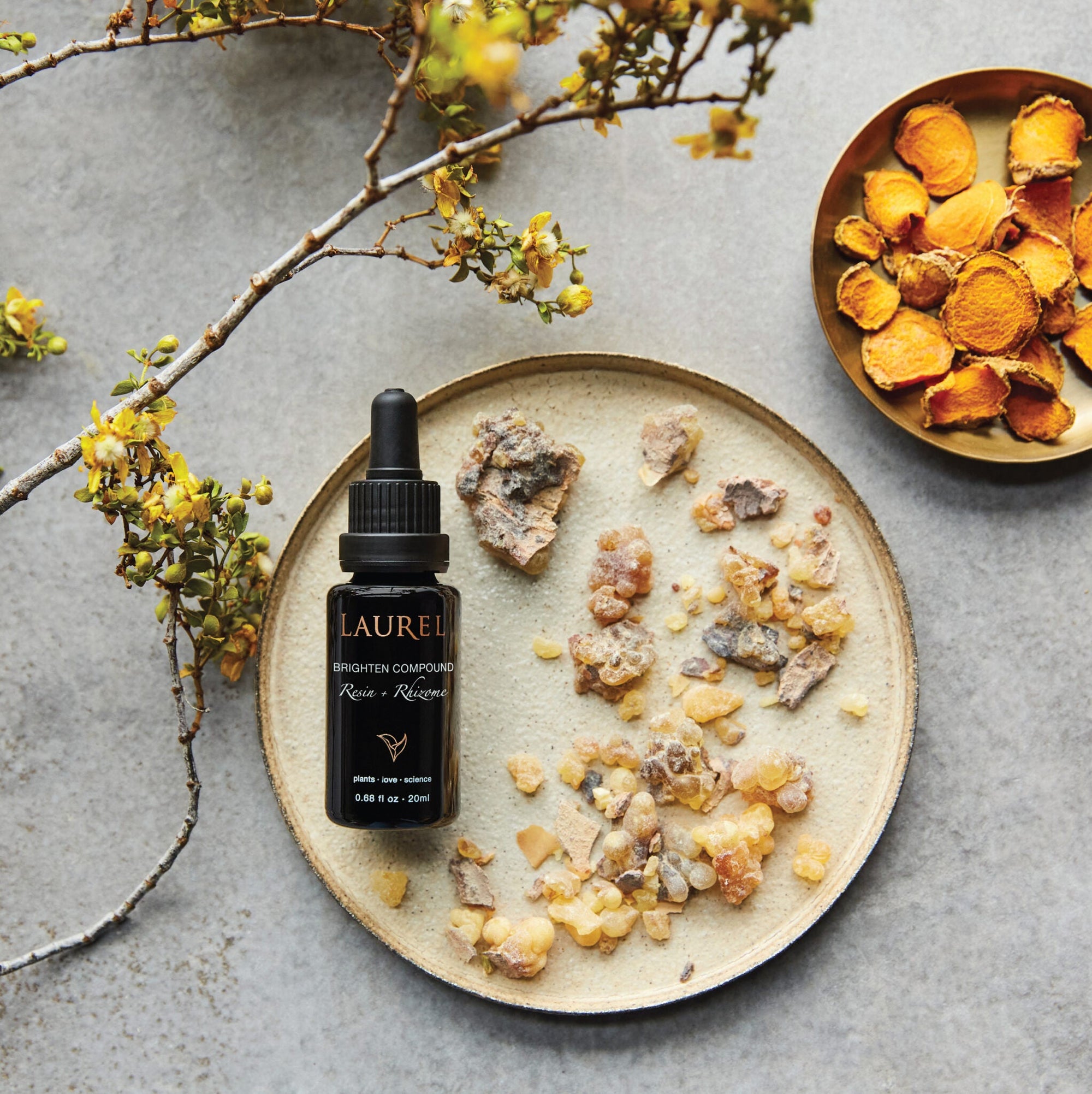 Laurel Skin - Laurel Brighten Compound: Resin + Rhizome - ORESTA clean beauty simplified
