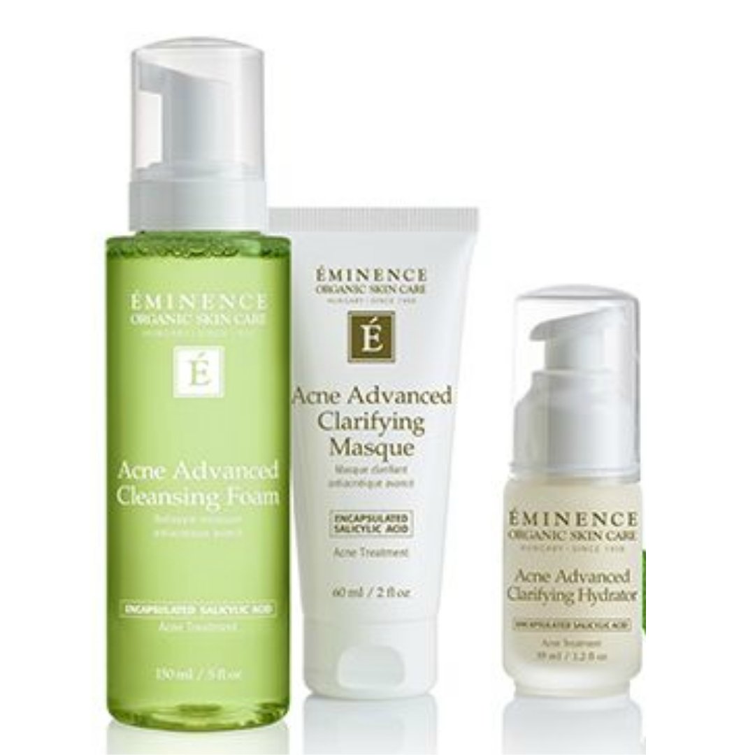 Eminence Organics - Eminence Acne Advanced 3-Step Treatment System - ORESTA clean beauty simplified