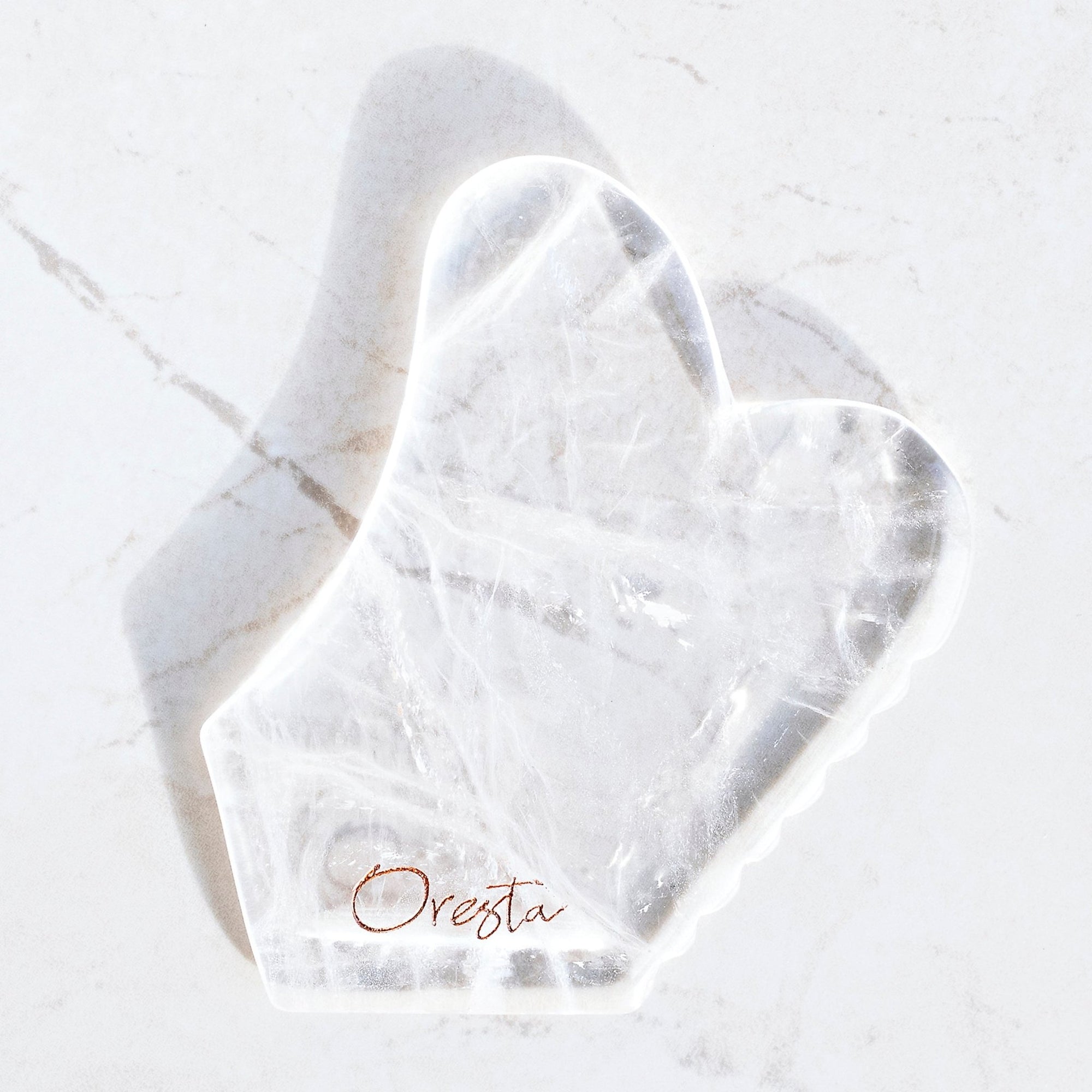 ORESTA organic skin care - ORESTA Clear Quartz Gua Sha - ORESTA clean beauty simplified