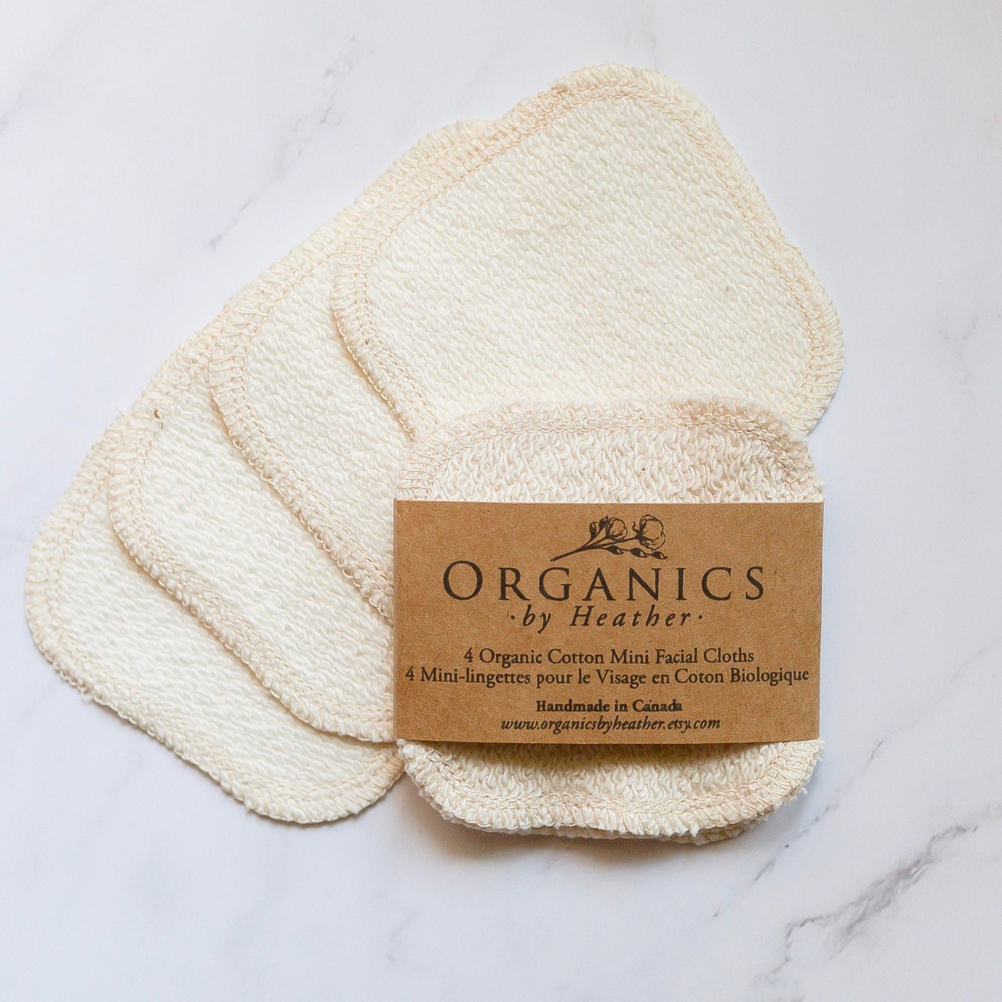 Organics by Heather - Mini Organic Cotton Face Cloth - ORESTA clean beauty simplified